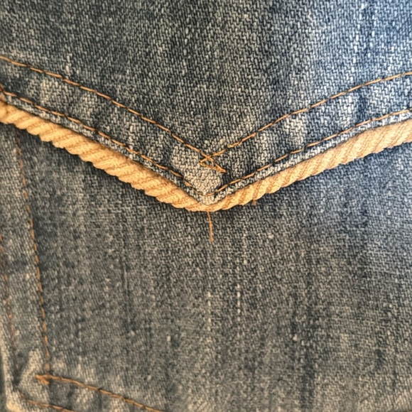 Vintage 60’s-70’s Levi's Blue Orange Tag Denim Vest Size S - Picture 7 of 16